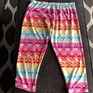Skull Capri Leggings